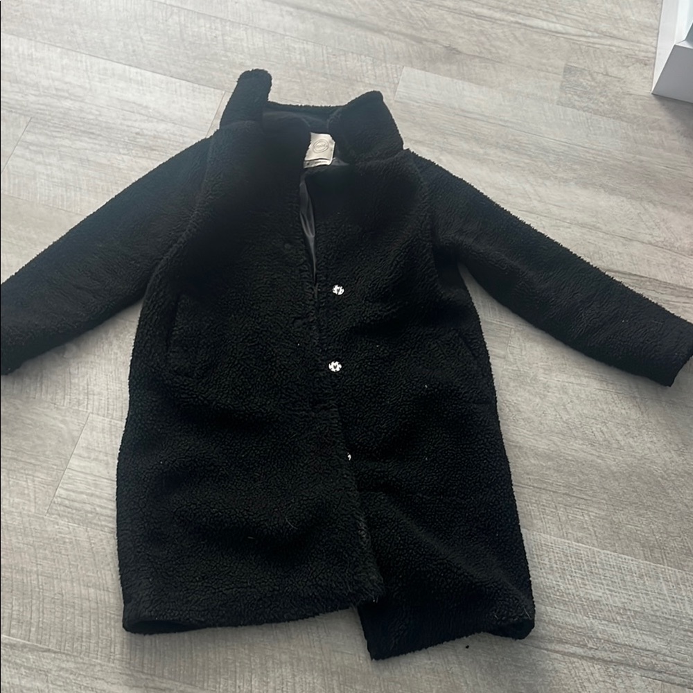 Black Fuzzy Coat